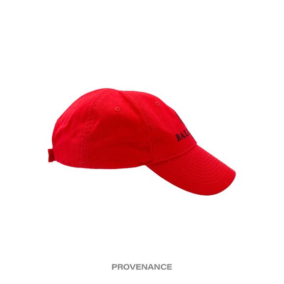 🔴 Balenciaga BB Logo Mode Embroidered Cap Hat - Red - Picture 5 of 11